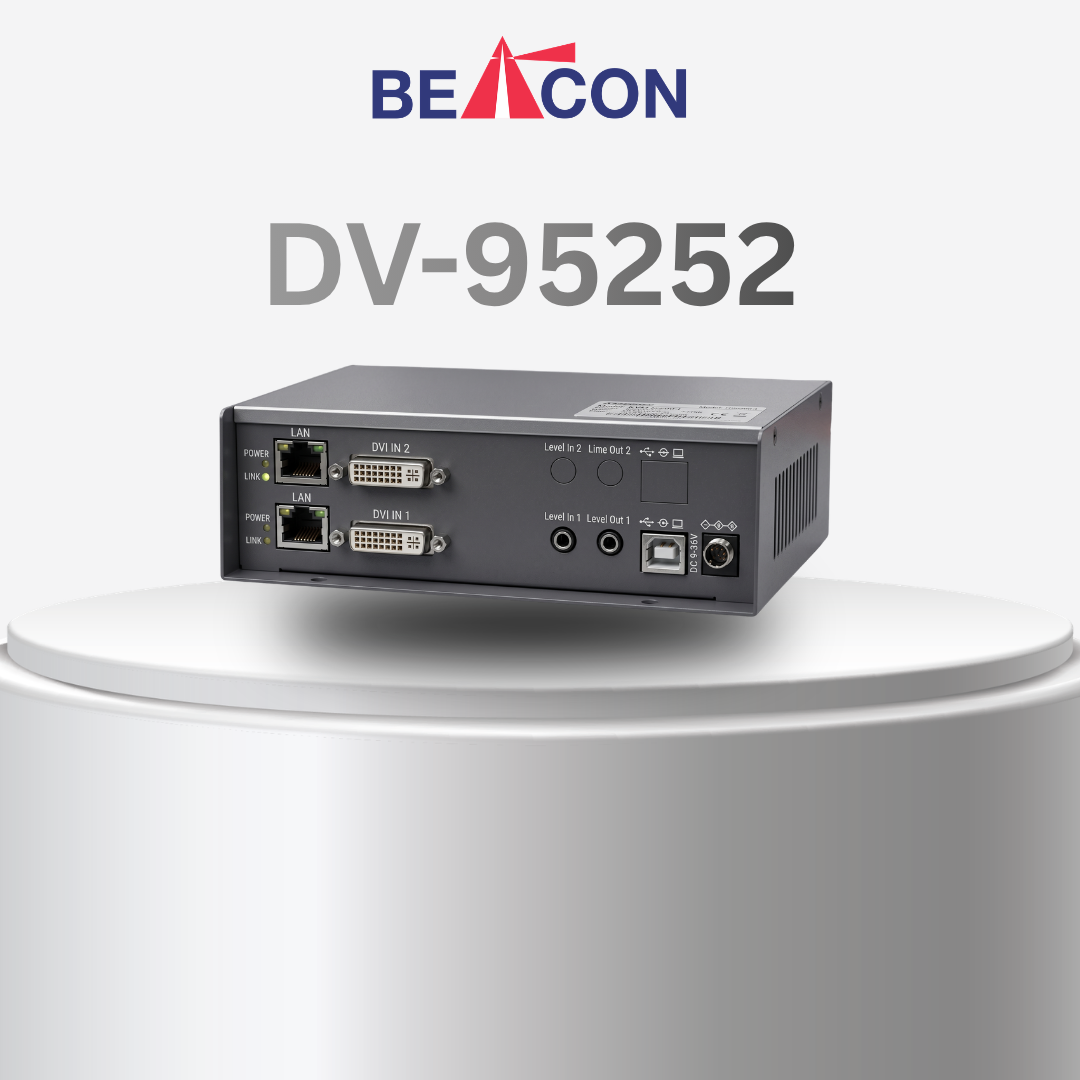 DV-95252 Dual Head DVI-I USB KVM Extender over IP