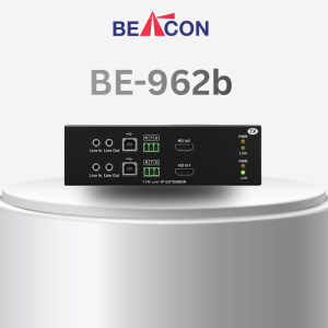 BEACON BE-962b Dual Head 4K KVM Extender over IP / UTP / SFP Fiber