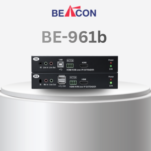 BEACON IP based HDMI with USB and Audio KVM Extender over CAT6 UTP and SFP Fiber
